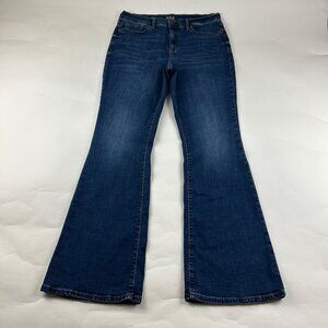 a.n.a. Dark Wash High Rise Flare Jeans 12